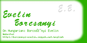 evelin borcsanyi business card